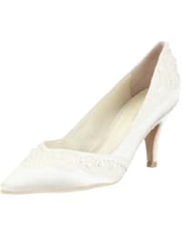 Menbur Wedding Novia 1 03843 - Zapatos de novia de tela para mujer