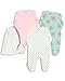 The Essential One - Baby Girl Pack of 3 Floral Sleepsuits-0-3 Months ESS75