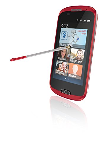 Haier E-ZY A6 Smartphone d  bloqu   3G  Ecran  4 Pouces - 4 Go - Simple SIM - Android 4 2 Jelly Bean  Rouge