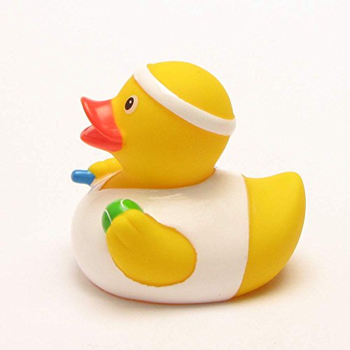 HC-Handel 916615 Vinyl Badeente Tennisspieler Gummiente 8 cm - 4