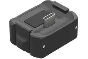 GEEMEE Charging Adaptador Base para Osmo Pocket 3,Base de Carga Tipo C, Soporte de Escritorio Portátil Base de Carga Adaptadora Action Cámara Accesorios Aluminio Soporte