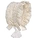 Hanakimi® Lace Royal Baby Bonnet Handmade (Newborn - 3 Years) (M/12M, Ivory)