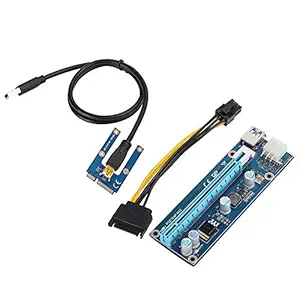 Pci, PCIe Adapter Power Cable Fixed Buckle Slot Mini PCI-E to PCI Express16x Extender Riser 6pin Interface for Mining