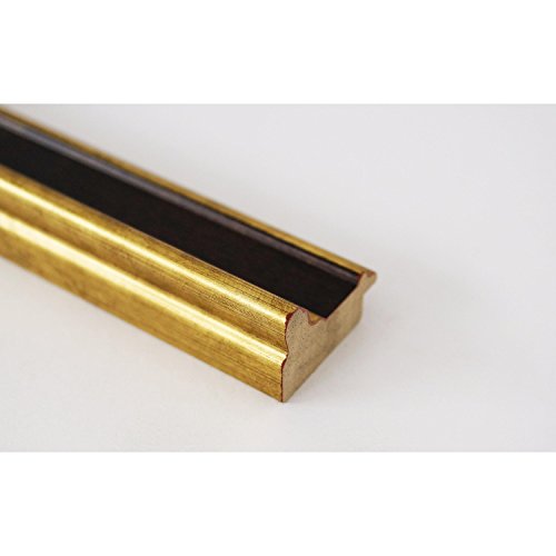 Spiegel Wandspiegel Badspiegel – Hamburg 3,4 – Gold mit Schwarz – 200 Größen zur Auswahl – handgefertigt – 100 x 120 – AM – Antik, Barock, Landhaus - 6