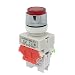 Produktbild sourcingmap AC 220V Rot Licht Lampe Momentane Taster Schalter nicht Sperre 22mm 7/8" de