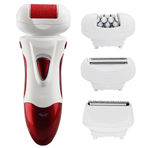 Schwartz Surker Dry Cordless Epilator hair removal device with 4 Extra Attachments + Face cleansing Brush -13 Months warranty