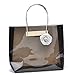 Produktbild zarapack Damen-Large Neon Farbe transparent Kabel Shopper klar PVC Runway Tote IT-Bag, schwarz (Schwarz) - BA958