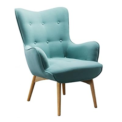 MATHI DESIGN Fauteuil scandinave Java turquoise