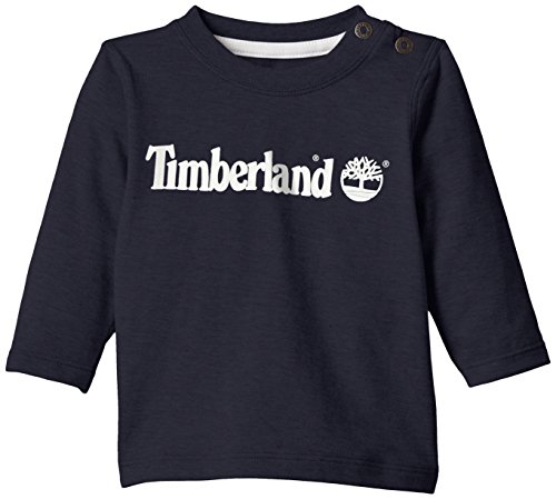 Timberland Baby-Boys T05F10 Long Sleeve Polo T-Shirt, Blue (Navy), 9-12 Months (Manufacturer Size:12 Months)