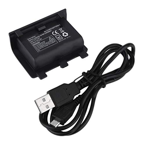 Preisvergleich Produktbild FairytaleMM 2400mAh Akku mit USB-Kabel für Xbox One Spiele-Controller