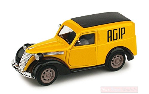Brumm BM0354 FIAT 1100 E AGIP PETROLI 1950 1:43 MODELLINO Die Cast Model Compatible con