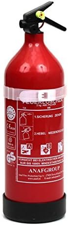 ANAF car hand fire extinguisher ABC powder 2kg ABC DIN EN3