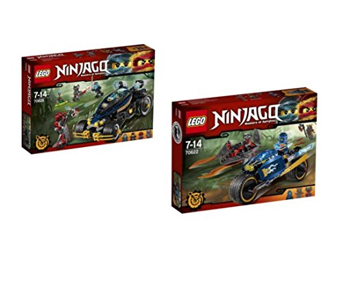 Preisvergleich Produktbild Lego® Ninjago Set - 70625 Samurai Turbomobil + 70622 Wüstenflitzer