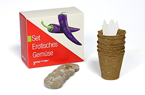 Set Erotisches Gemüse – die ausgefallene Geschenkidee: Selbst säen, züchten und ernten – bringt Farbe in die Küche. - 3