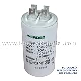 Condensador o capacitador de 6 uf microfaradios y 450 v de tensión nominal, espacialmente diseñado para motor.