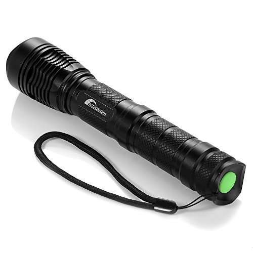 MOOBOM CREE T6 super helle 1800 Lumen einstellbarer Fokus im Freien wasserdichte Taschenlampe 5 Modi Zoomable -LED-Taschenlampe - 5