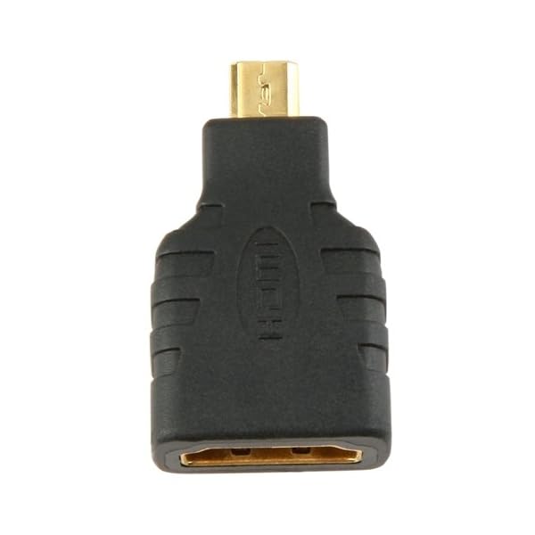 HDMI una hembra al adaptador de HDMI Micro, chapado en oro