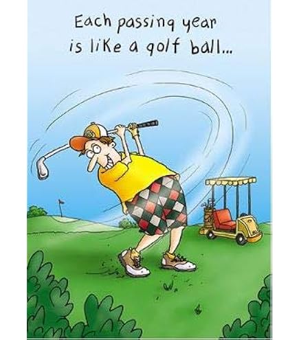 Twizler Biglietto divertente con Golfers – Biglietto vuoto – Biglietto di buon compleanno – Biglietto d'auguri – Biglietto d'auguri – Biglietto d'auguri