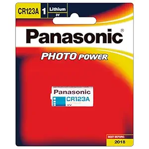 Panasonic Photo Lithium Battery CR123AW, Pack of 1