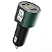 Produktbild Bovon Bluetooth FM Transmitter, Bluetooth Transmitter Auto Adapter Freisprecheinrichtung, KFZ Auto Ladegerät mit 2 USB Anschüsse 5V/2.4A, Unterstützt USB-Stick für iOS und Android Geräte (Grün)