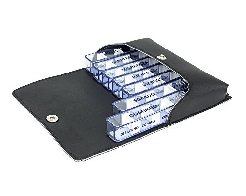 Smedical 114-C Pastillero Semanal Piel sintética