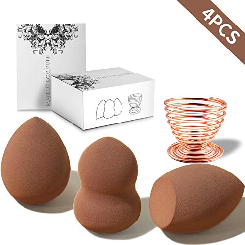 7 stars Esponja Maquillaje, siete estrella [4-Pack] Esponjas para Maquillaje Facial de Belleza (4 Piezas Esponja De MaquillajePiezas Makeup Esponja Soportes