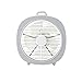 Produktbild KUVV verbesserte Mini Fan Stumm Retro Windy Rotating Abdeckung USB Schlafzimmer Desktop Led Nachtlicht 2 in1 (Farbe : Gray)