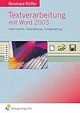 Image de Textverarbeitung mit Word 2003. Gesamtband. (Lehr-/Fachbuch)