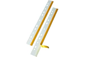 Veloflex® Lot de 50 bandes adhésives HEFTFIX® - 292 mm - Transparentes - Lot de 50