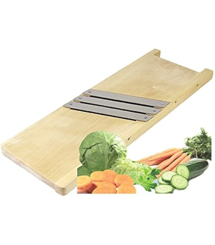 Neuheit Krauthobel Aus Holz Mit 3 Edelstahlmessern & Fingerschutz – 65x24 Cm, Robust Und Lebensmittelecht