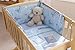Clair de Lune Ahoy Rocking Crib Bedding includes Quilt and Bumper