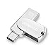Produktbild aceyoon USB Stick 32GB Typ C mit Deckel & Schlüsselanhänger OTG Metall dual Memory Stick [ USB C + USB 2.0 ] compact mini USB-C Stick für Macbook Galaxy S8 Google Pixel XL Android Tablets PC Handy ultra Type C Flashdrive