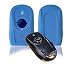 Produktbild Wagners Hülle für Opel Smart Key Modell D - Cover Schutz 3-Tasten Autoschlüssel - Silikon Schlüssel Schutzhülle - für Keyless - Go (blau)