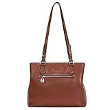 [Hauptmaterial]: Echtes hochwertiges Leder in bester Qualität. Diese trendige Handtasche ist geeignet für viele Situation, aus Rindsleder mit dauerhaftem innenfutter, Reißverschluss und Metallbeschläge, von professionellen Handwerkern handgemacht. Es ist sehr geräumig und genügend Platz für alles, was Sie im Alltagsleben tragen wie Ipad, Iphone, Geldbörse, Kosmetika usw.