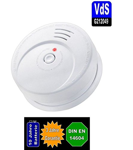 Jeising GS506 Rauchmelder/ Brandmelder/ 10 Jahres Batterie VdS zertifiziert EN14604 - 2