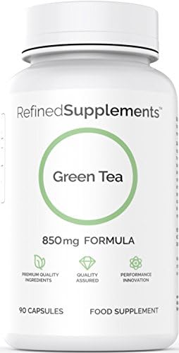 Green Tea 850 Mg 90 Tablets – Premium Green Tea Supplement Tablets - Strongest Green Tea Fat Burner Supplement For Heart Health–Natural Coffee Alternative Energy Booster &amp; Detoxifier