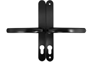 Fullex 68mm PZ Lever Lever Door Handle 215mm Screw Black