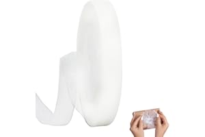 SUFUNE Trasparente da 45m per Confezioni Regalo, Nastro in Chiffon Trasparente da 45 m, Nastro per Feste di Compleanno, Natale, Matrimoni, Ghirlande per Feste