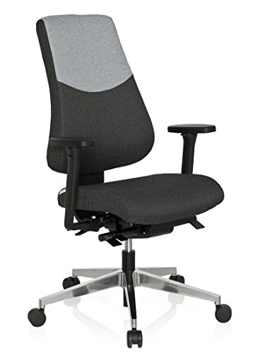 hjh OFFICE 608829 Brostuhl Drehstuhl PRO-TEC 600 Stoff dunkelgrau hellgrau, ergonomische Rckenlehne, Schreibtischstuhl, ergonomischer Brodrehstuhl, hhenverstellbare Rckenlehne, verstellbare Armlehnen hjh OFFICE 608829 Brostuhl Drehstuhl PRO-TEC 600 Stoff dunkelgrau hellgrau, ergonomische Rckenlehne, Schreibtischstuhl, ergonomischer Brodrehstuhl, hhenverstellbare Rckenlehne, verstellbare Armlehnen