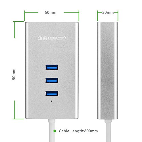 USB 3,0 Hub UGREEN Superspeed USB 3.0 Hub 3 Port mit SD/TF kartenleser mit Aluminium-Gehäuse - 7