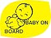 Isee360 Baby On Board, Baby Logo, Windows, Car Sticker RS.89.00