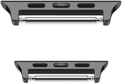 LOPOO Apple Watch 42 MM Adapter Stainless Steel Connector Apple Watch Band Adapter Screw Free for Apple Watch Series 1 (42 MM )/Apple Watch Series 2 (42MM )/Apple Watch Nike+ (42MM) (Grey)