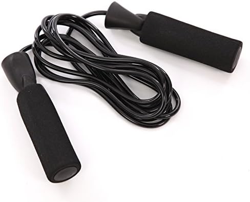 Speed Skipping rope quality plastic workout rope weighted foam handles for speed endurance agility exercise fitness use at home gym