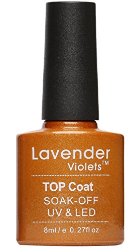 Lavender Violets UV/LED Top Coat Soak Off Gel Polish No Chip Topcoat 8 ml – 0.27 FL. OZ