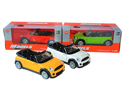Mini Cooper Toy Car 4 Colors Vehicles â€“ Car Toys with Sound and Light effect for Girls or Boys â€“Premium Roof Rack Mini Cooper Models - 5 Year Old Toys For Boys or Girls - Christmas Gifts For Children - BEST GUARANTEE (Green)