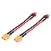 Produktbild 10cm 4Types XT60 zu T Stecker Adapter Anschlusskabel RC Zubehör 14AWG 2Pcs / Set(T-Stecker auf XT60-Buchse stecken)