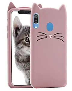 WOOZY Cartoon Series Cat Beard Silicone Case Cover Mobile Shell for Vivo Y91