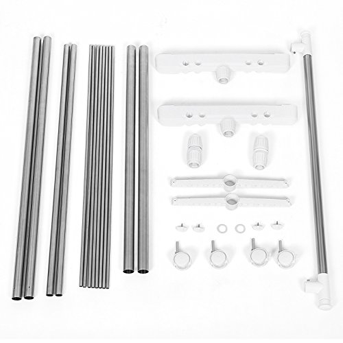 Songmics Kleiderständer Wäscheständer Mit Handtuchständer 90-155(L) X 41(W) X 93-168(H) cm LLR402 - 8