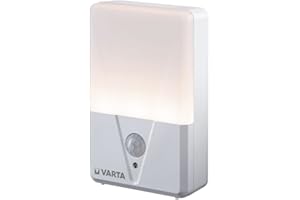 ‎VARTA VARTA Nachtlicht mit Bewegungssensor LED inkl. 3x AAA Batterien, Motion Sensor Night Light, einfache Installation: Schraube, Magnet oder 3M-Klebeband, automatische Abschaltung