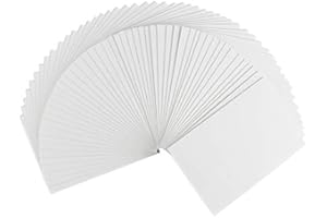 Ideen mit Herz Klappkarten-Set blanko | 50 Faltkarten | Karten zum Selbstgestalten | ideal zum Basteln von Grußkarten & Einladungskarten | Din B6 (11,5cm x 16,5cm) | 230 g/m² | weiß | 50 Stück